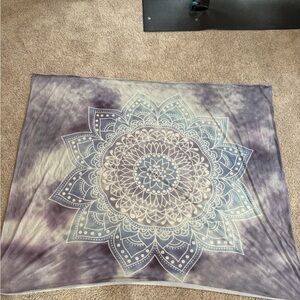 Set of two: Mystic Mandala Tapestry in Purple and other in pink